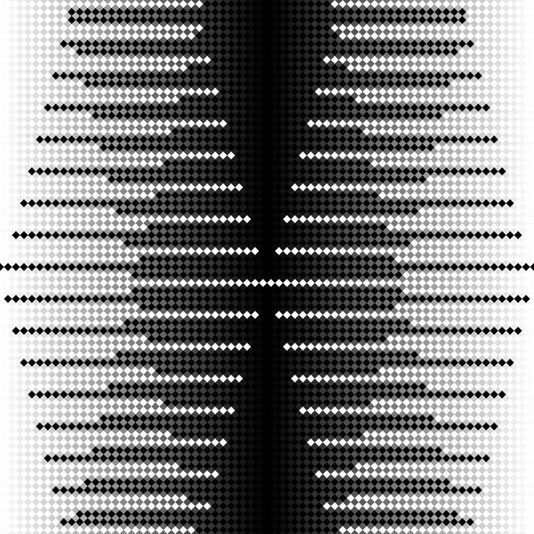 Continuous Geometric Black White Pattern — Stock Photo, Image