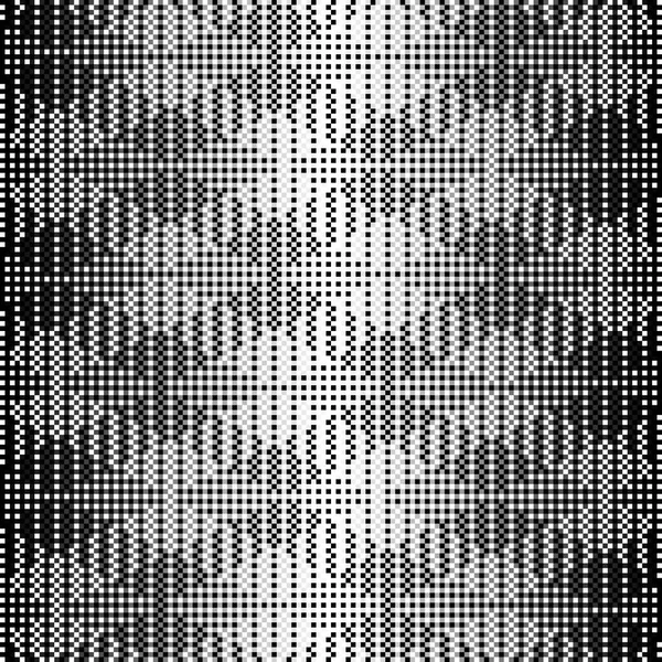 Kontinuierliches Geometrisches Schwarz Weiß Muster — Stockfoto