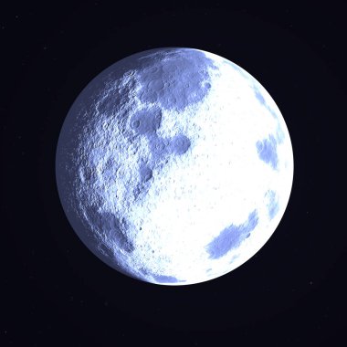 Göksel gece vücudu Ay   