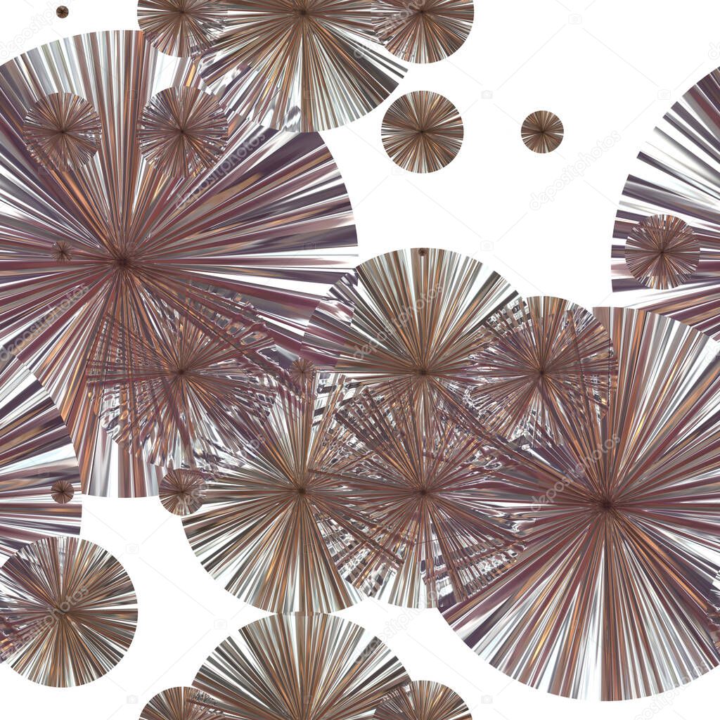 Continuous pattern  of  abstract dandelion
