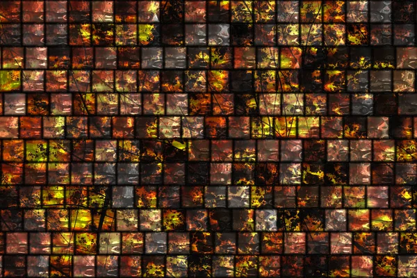 Wide Repeating Amber Tile Background — Stock Photo, Image