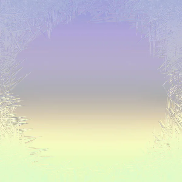 Frostmönster Inramningsfönster — Stockfoto