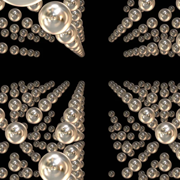 原子无限晶胞 — 图库照片