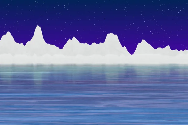 Fondo Ártico Con Iceberg — Foto de Stock