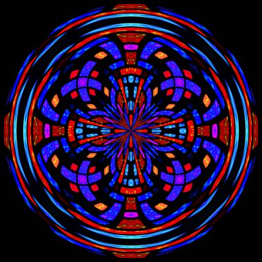 Lekeli cam ilahi bir gül.