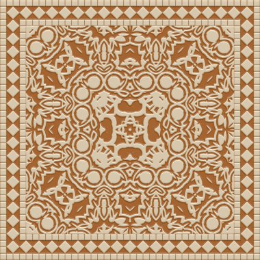 Süslü bej Hollanda fayansı