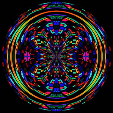 Lekeli cam ilahi bir gül.