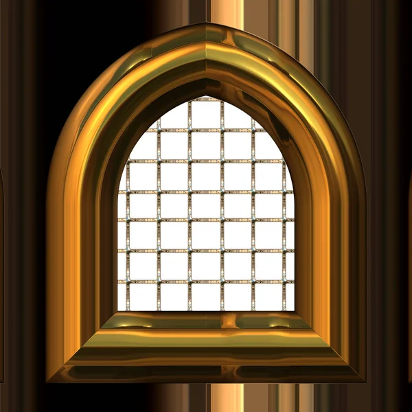 Small dormer window wih sash - 3D illustration