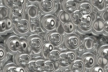 Geniş yinelenen metal kabarcık arkaplanı