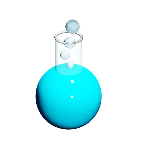 Икона Химической Колбы Иллюстрация — стоковое фото