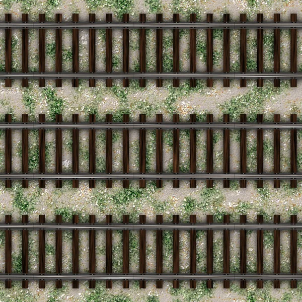 Непрерывный Рисунок Рельсов Железнодорожный Фон — стоковое фото