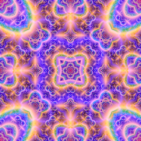 Continuous Fractal Astral Worlds Pattern Spiritual Trance Vision — Stock Photo, Image