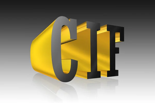Cif Text Illustration — Stockfoto