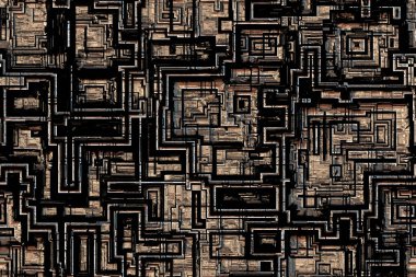 Wide repeating abstract high tech background clipart