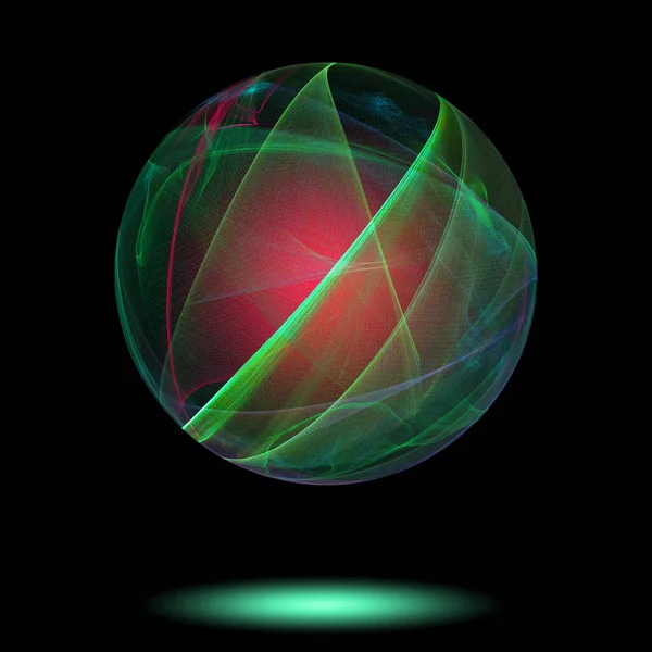 Leuchtender Traum Fadenförmiger Globus — Stockfoto