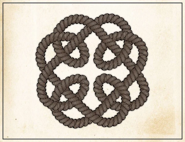 Celtic Knot Halftone Vintage Poster — Stock Photo, Image