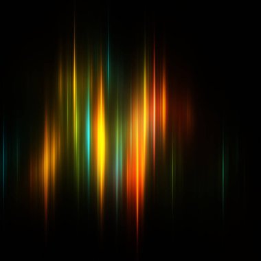 Fraktal Kuzey Işıkları - Fraktal Arkaplan - Fraktal Sanat