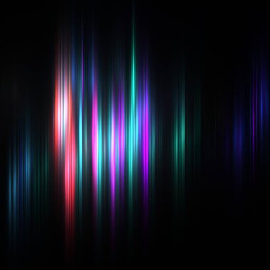 Fraktal Kuzey Işıkları - Fraktal Arkaplan - Fraktal Sanat