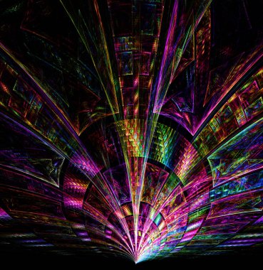 Fraktal Metalik Desen - Fraktal Sanat 