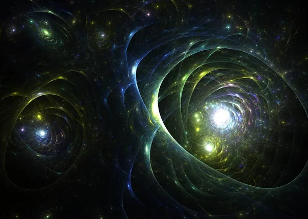 フラクタル銀河 分数の背景 — ストック写真