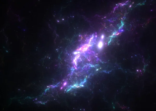 フラクタル宇宙の新規性 Fractal Background — ストック写真