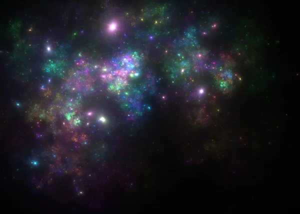 Galaktyka Fraktalna Tło Fraktalne — Zdjęcie stockowe
