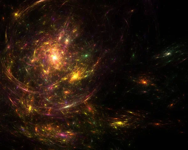 Galáxia Fractal Fundo Fractal — Fotografia de Stock