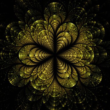 Fraktal Pinyatür Deseni - Fraktal Sanat 