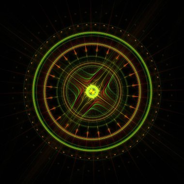 Filigran Rüzgârın Gülü - Fraktal Sanat