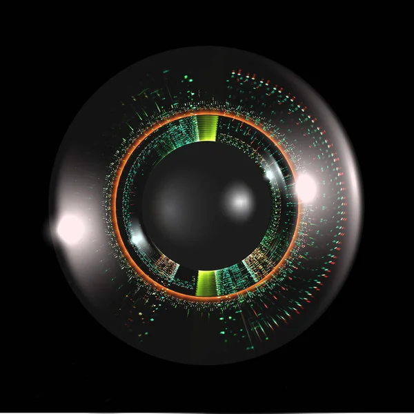 Świecąca Gałka Regulacja Sztuka Fraktalna — Zdjęcie stockowe