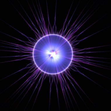 Haeckel esinlenmesi - Protozoan 'ın Radyal Simetrisi - Fraktal Sanat