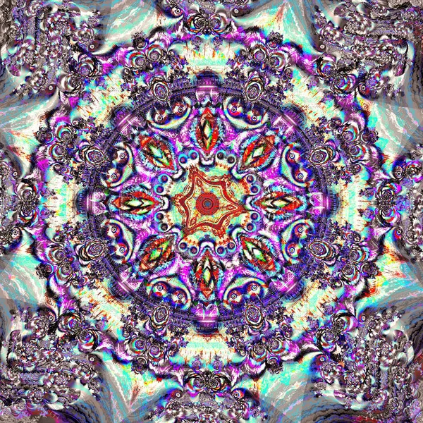 Mandala Luxo Arte Fractal — Fotografia de Stock