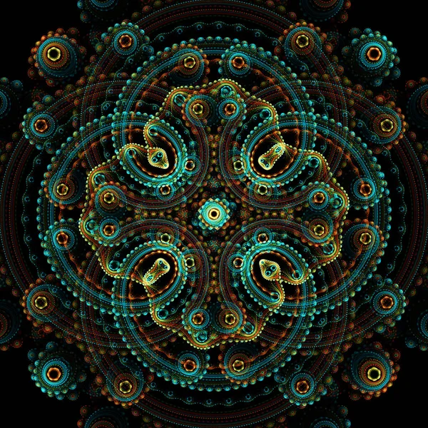 Filigree Fractal Mandala Fractal Art — Stock Photo, Image