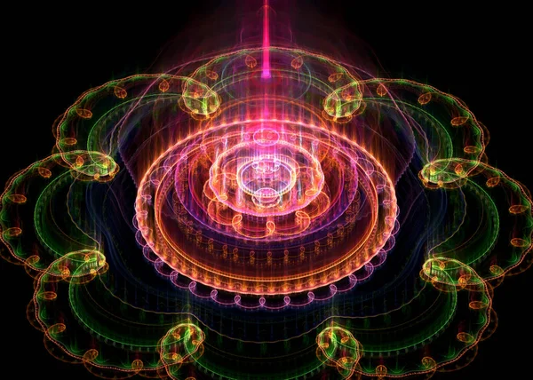 Fractal Sacral Flower Sacred Geometry Fractal Art Image — Stock Photo, Image