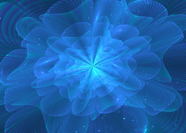 Fractal Λάμψη Floral Φόντο Fractal Art — Φωτογραφία Αρχείου