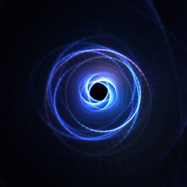 Soyut Girdap Parıltısı Arkaplanı - Fraktal Sanat