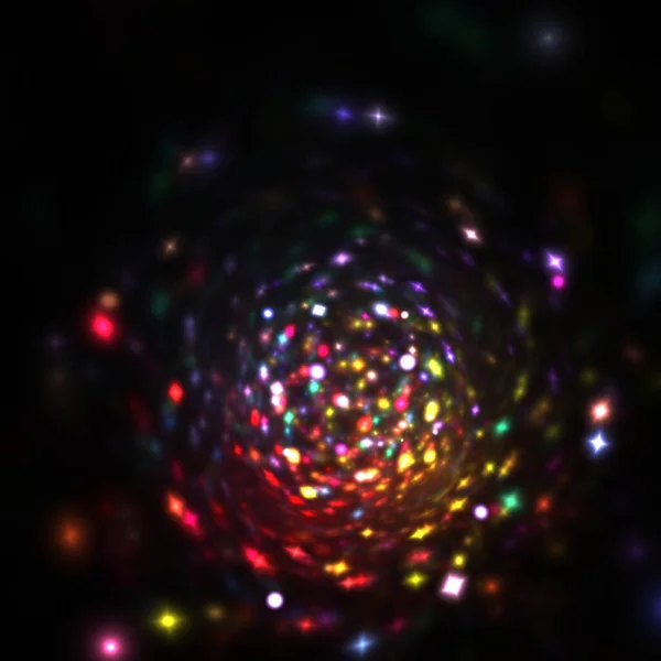 Абстрактний Glow Twinkle Star Фон Фрактальне Мистецтво — стокове фото