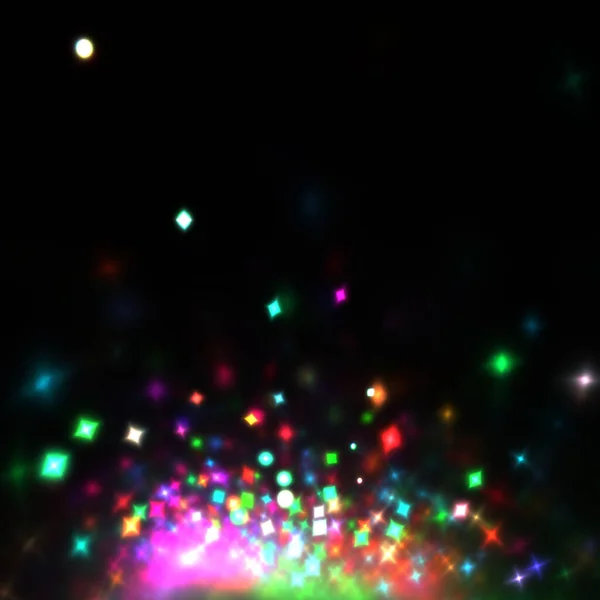 Abstract Glow Twinkle Star Background Fractal Art — Stock Photo, Image