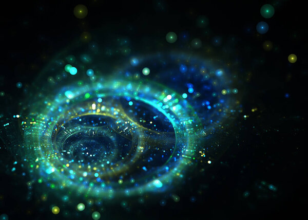 Абстрактный круговой фон - Искусство
