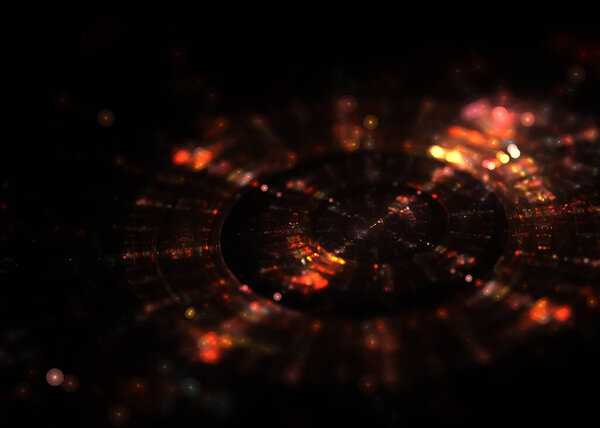 Абстрактный круговой фон - Искусство
