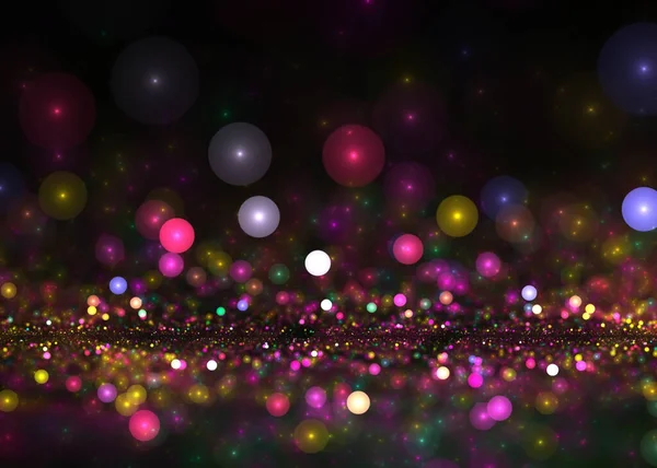 Bokeh Background Fractal Art — 图库照片