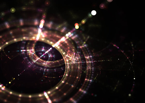 Абстрактный круговой фон - Искусство
