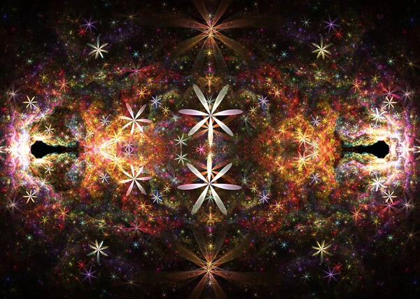 Fractal Floral Φόντο Fractal Art — Φωτογραφία Αρχείου