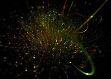  Geniş Parlak Havai fişek Arkaplanı - Fraktal Sanat