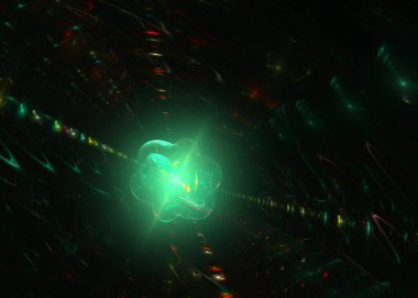 Fraktal Absract Parlak Arkaplan - Fraktal Sanat  