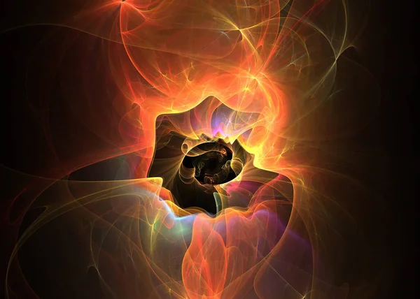 추상적 블랙홀의 프랙탈 — 스톡 사진