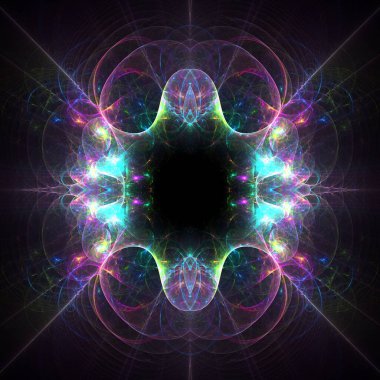  Soyut Parlak Arkaplan - Fraktal Sanat