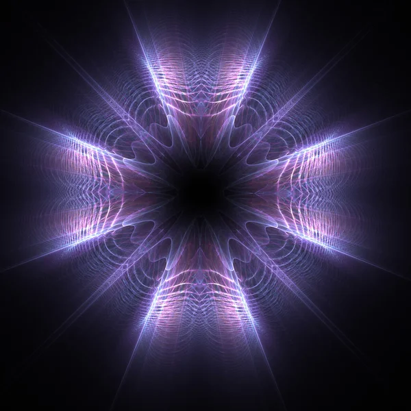 Abstract Glowing Cross Background Fractal Art — Stock Photo, Image