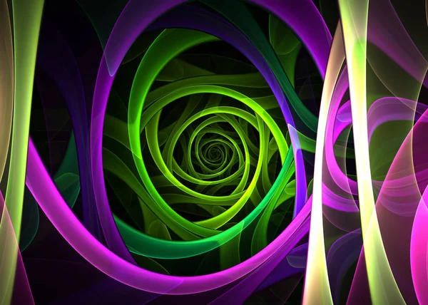 Abstract Fractal Swirl Achtergrond Fractal Art — Stockfoto