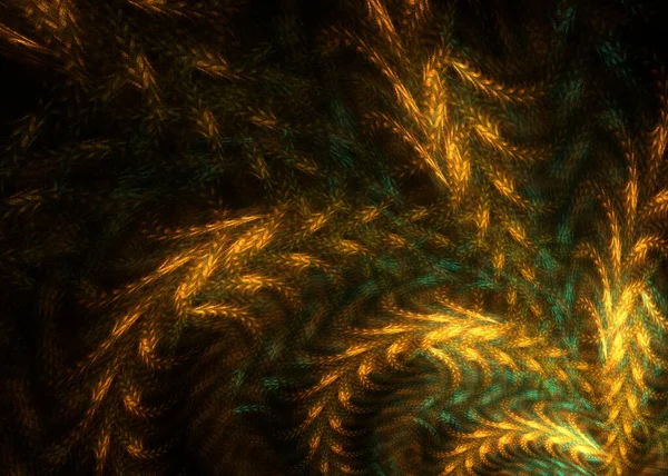 Abstrakt Fractal Swirl Thread Bakgrund Fractal Art — Stockfoto